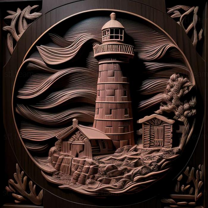 3D model Mystery at the Lighthouse Masakis Lighthouse (STL)